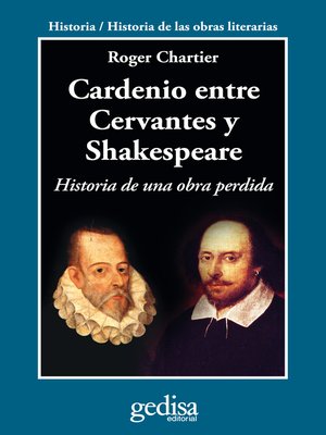 cover image of Cardenio entre Cervantes y Shakespeare